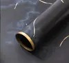 Nuevo Papel de Envoltura con Estampado en Caliente de Grano de Mármol y Flores Frescas Empaque de Regalo Mercancía en Stock Venta al por Mayor