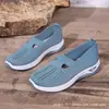 Zapatos de Malla Tejida Casuales Cómodos de Talla Grande para Mujer, sin Cordones, para Madres, Transfronterizos Temu, Primavera/Verano 2026