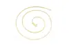 Colar de Prata Esterlina S925 Corrente Chopard 2,0 mm e 2,25 mm para Mulheres, Ouro Colorido, Ouro Amarelo, Ouro Branco, Ouro Rosa Corrente, Corrente Lisa