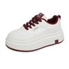 2025 primavera zapatos blancos pequeños nuevo estilo coreano ins estudiantes universitarias suela gruesa para aumentar la altura zapatos deportivos de tabla casual calle HB609