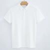 Polo de algodón de doble cara de 230 g para hombre, camiseta de manga corta, camisa de capa de aire, polo con solapa, hombre de alto sentido