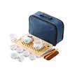 Juego de Té Portátil para Viaje Tetera Ding Kiln Gaiwan Taza de Té Bandeja de Té Taza Rápida Logo de Empresa Regalo Souvenir Juego de Té