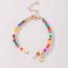 Pulseiras Coloridas de Miçangas de Arroz, Conchas, Corações de Amor, Letras em Inglês, Joias de Nicho de Alta Qualidade para Atacado