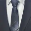 Corbata formal para hombre de 1200 agujas, cremallera perezosa en stock, 8 cm, fácil de tirar, corbata a rayas negras sin perforación