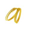 Pulsera Elástica de Memoria Chapada en Oro Antiguo para Mujer, Pulsera de Lujo de Alta Gama de Múltiples Círculos del Mismo Estilo que en las Joyerías de Oro