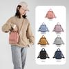 Bolsa de Hombro para Estudiante Universitario Nuevo Coreana Casual Portátil Pequeña Cuadrada Bolsa para Cambios Teléfono Móvil Bolso Bandolera Simple para Viajero