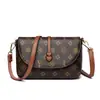 Bolso de mujer de alta gama transfronterizo 2026 nuevo bolso de moda para mamá estampado retro bolso cuadrado pequeño versátil bolso de hombro cruzado