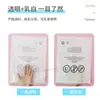 Saco de embalagem para roupas com aviso branco leitoso transfronteiriço, saco com zíper para roupas, roupas infantis, bolso selado de PE transparente, impressão, atacado