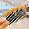Artefacto para Quiebre de Cabello Infantil Peine para Cabello Acabado de Flequillo Horquilla de Flor Accesorios para el Cabello de Verano Parte Trasera de la Cabeza Horquilla para Cabello Femenino Tocado