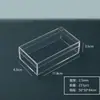 Caixa de Embalagem para Joias de Colar, Caixa de Armazenamento Longa de Acrílico Transparente, Exibição de Amostras Minerais, Em Estoque, Personalizável com Logo