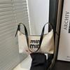 2025 Nova Bolsa Tote Feminina de Grande Capacidade, Design Retro Casual, Bolsa de Ombro Texturizada para Viagem, Bolsa Casual de Tecido