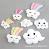 Capa de Celular Nuvem Acessórios de Cabelo DIY Peças de Resina Smiley Arco-Íris Acessórios para Presilha de Cabelo DIY Cola Creme Adesivos Magnéticos para Geladeira