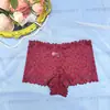 Pantaletas de Encaje Tallas Grandes de Comercio Exterior, Sexy Transpirables de Encaje Hueco para Mujer, Boxer de Cintura Media, Sexy