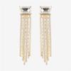 AliExpress Mais Vendidos Acessórios de Luxo Tendência da Moda Brilhantes Quadrados Brincos com Franjas Longas Acessórios Transfronteiriços Atacado Feminino