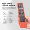 Funda Protectora de Silicona Adecuada para Control Remoto de TV Haier Htr-A27, Engrosada, Anticaídas, Color Luminoso con Cuerda