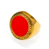 Anillo Geométrico Redondo con Goteo de Aceite Estilo Palacio Retro Exagerado Europeo y Americano, Anillo Elegante y de Gama Alta para Dedo Índice al por Mayor