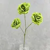 3 Rosas de Diamante Artificiales para Ceremonia de Boda, Arreglos Florales, Decoraciones de Jarrones para Restaurante, Flores Falsas, Accesorios de Fotografía