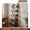 Estante para flores de balcón de madera maciza, estante de almacenamiento de varios niveles, estante de exhibición trapezoidal de pie/montado en la pared, pieza decorativa