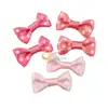 Poliéster Pequeño con Lunares Lazo Pequeño Ropa Infantil Diadema Pasador Flor Pequeña Decorativa Nudo de Ropa Interior