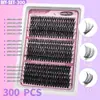 Cílios postiços novos para DIY segmentados transfronteiriços 60D grande capacidade curva D 18mm cílios bagunçados grossos encaracolados