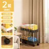 Prateleira multicamadas Prateleira de cozinha Rack de armazenamento para espaços estreitos Carrinho de chão Multicamadas Sala de estar Banheiro Cozinha Prateleira lateral de parede