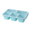 Caja de Almacenamiento de Snacks de Cinco Compartimentos, Caja Portátil para Conservar Alimentos, Caja Organizadora de Escritorio