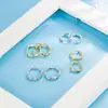 Aretes de clip para oreja Mobius con diamantes brillantes de temperamento simple para mujer, aretes de alta gama, nuevos aretes de moda 2022, joyería para orejas