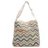 Bolso holgado de gran capacidad para mujer, para ir al trabajo, 2024 Nuevo bolso bandolera tipo cubo, bolso de hombro ancho de punto, bolso de lona
