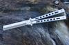 Cuchillo de Práctica Mariposa sin Filo Colorido Cuchillo Mariposa Acero Peine Mariposa Plegable Cuchillo Lanzadizo Plegable Venta al por Mayor