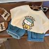 Algodón 100% Puro para Niños de Manga Corta Verano Nuevo Estilo para Niños Niñas y Niños Tops de Verano Camiseta de Manga Corta para Usar Debajo