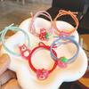 Diadema de Dibujos Animados Linda Banda de Goma Coletero para Mujer Alta Elasticidad y Durabilidad Banda para el Cabello Cola de Caballo Alta Estuche de Cuero Cabeza de Niños