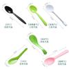 103 Colher Sopa Descartável Colher Embalagem Separada Bolo Sobremesa 808 Colher Grama Queimada Colher Longa Punho Plástico Tartaruga Spoon