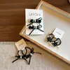 Diadema Negra con Estrella y Lazo Cola de Caballo Niña Linda Cuerda Elegante para el Cabello Clip Lateral de Dibujos Animados para Niños Mechones Sueltos