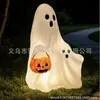Adorno Creativo de Fantasma de Resina para Halloween para Patio y Mesa Artesanía Decoración Pequeña