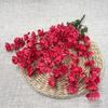 Origen suministro ramo de flores artificiales flor de ciruelo falsa pequeño árbol de flor de durazno simulación rama de flor de durazno 7 tenedor flores artificiales