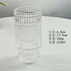 Taza de Vidrio Estampada con Flor de Begonia Vintage Apilable para Jugo, Refresco, Café, Vino y Cerveza