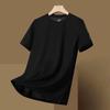 Fabricante de Origem Camiseta Masculina de Manga Curta de Seda Gelo de Secagem Rápida Verão Top Respirável de Toque Gelo de Alta Elasticidade Atacado de Fábrica Transfronteiriça