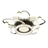 Luminária Ventilador Nórdica Invisível para Sala de Estar, Simples e Elegante, Luminária Ventilador de Luxo Leve, Luminária Ventilador Silenciosa Protetora para os Olhos, Pacote Completo para a Casa