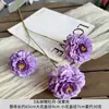 Carpa Pez de 3 Cabezas Peonía Venta al por Mayor Guía de Camino de Boda Arreglo Floral Hotel Hogar Decoración Suave Flores Falsas Flores Artificiales Exportación Transfronteriza