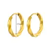 Brincos Banhados a Ouro 18K, Brincos de Zircônia Oval 18K de Luxo Leve, Brincos Redondos Simples de Alta Qualidade Atacado