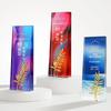 Troféu de cristal design criativo de alta qualidade gravação gratuita para funcionários excelentes prêmio de honra comemorativo autorização troféu gravação