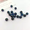 Cuentas de Vidrio Esmaltado Color Ceniza Accesorios para Joyería Pulsera Collar Pendientes Hechos a Mano Esmaltado Pintado Pequeñas Cuentas Redondas Accesorios Versátil Mayoreo