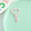 Chaveiros de coração pintados coloridos estilo Ins, acessórios DIY, pingentes para bolsas e mochilas na cor de doce, atacado