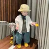 Trajes Estilo Coreano para Niños y Niñas, Verano 2026 Nuevos Sudaderas Rayadas Elegantes Casuales Versátiles, Ropa de Bebé de Moda