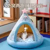 Nido para gato todo el año semi-cerrado sentido de seguridad nido para mascota casa para perro invierno engrosado suministros para mascotas venta al por mayor transfronteriza