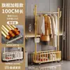Perchero de pie para ropa de dormitorio, móvil, para uso doméstico, moderno y lujoso, perchero simple para ropa y sombreros