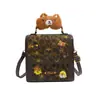 Bolso de hombro de estilo coreano, de alta gama, moderno y chic para mujer, nueva colección 2026, estampado de leopardo, adecuado para ir al trabajo, con un diseño cuadrado único y elegante