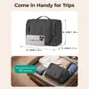 Bolsa de Higiene Pessoal Acolchoada de Alto Valor Grande Capacidade Fofa Bolsa de Armazenamento Suspensa de Viagem Impermeável Portátil