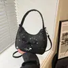 Bolso de mano ligero estilo coreano para mujer, nueva colección 2026, con diseño de lazo, chic, versátil, moderno y dulce, disponible como bolso de hombro o bolso cruzado, al por mayor
