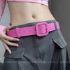 Cinturón rojo rosa para mujer 2022, nuevos accesorios de nicho, vestido decorativo, jeans, falda vaquera, cinturón de mujer